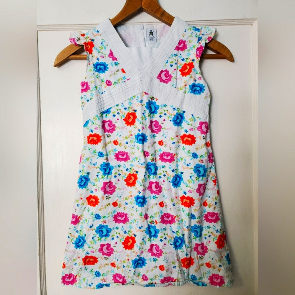 Girl's Cute Floral Sundress 💖💙